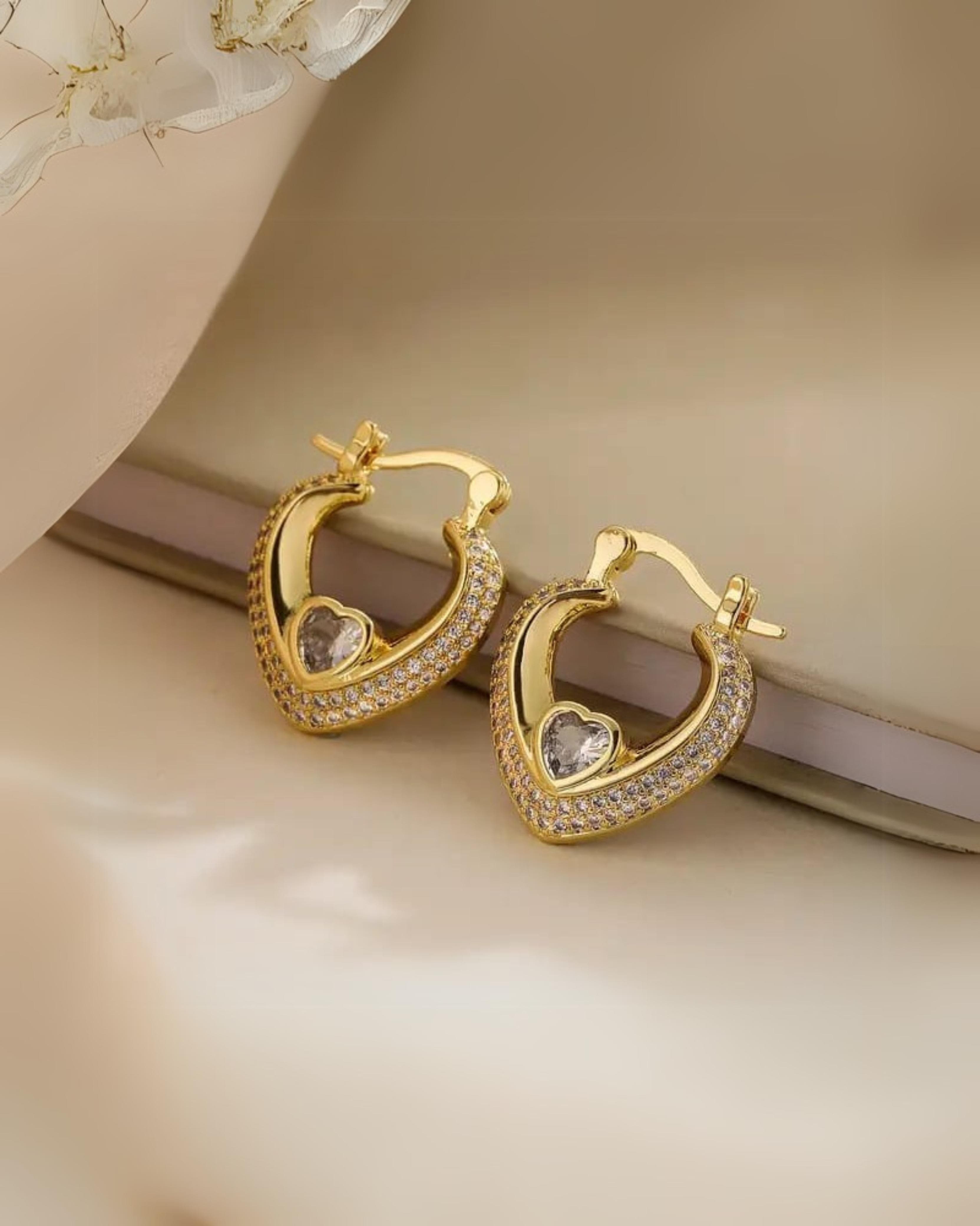 Rekhhta Essentials Earrings Amour Luxe Hoops