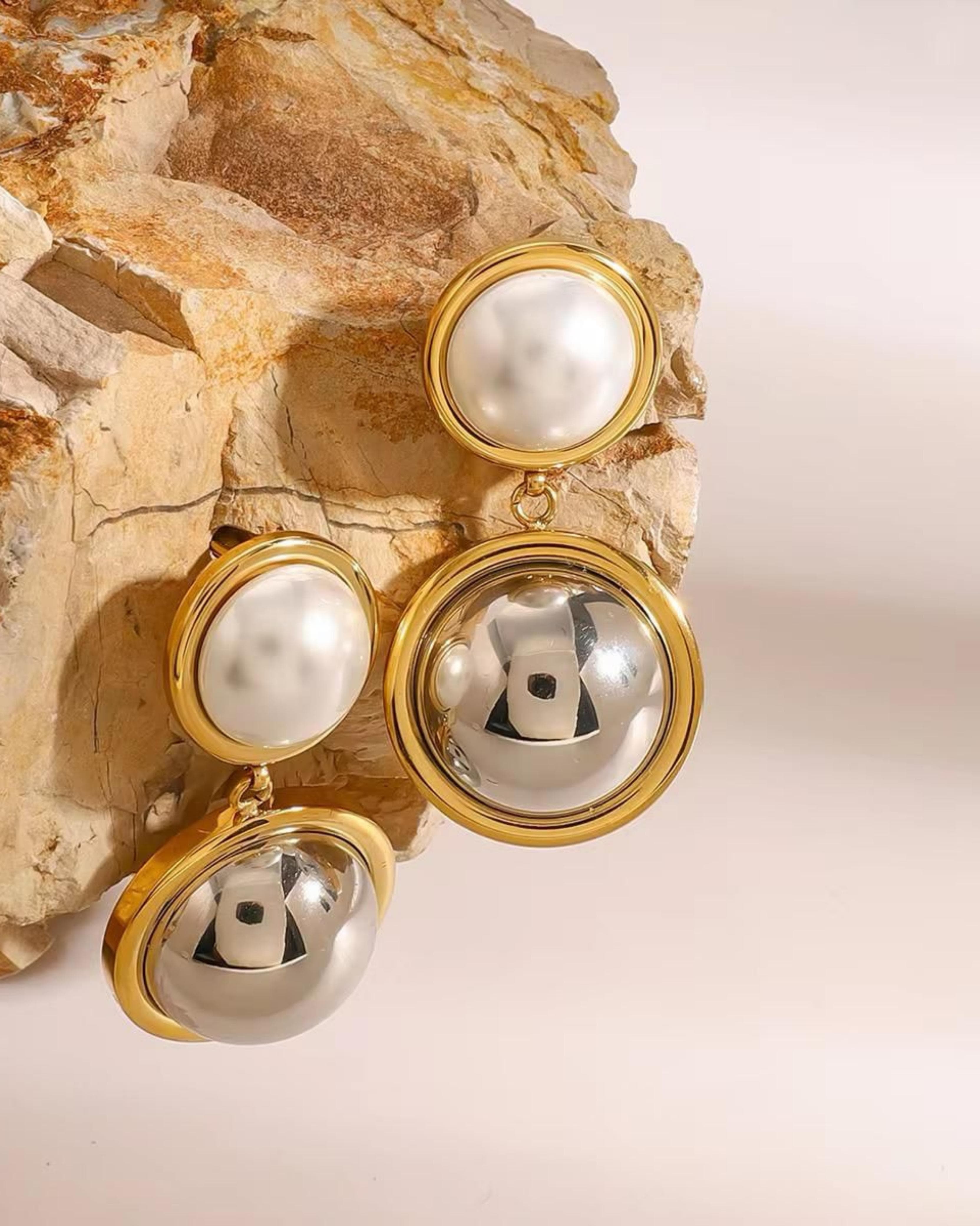 Rekhhta Essentials Earrings Celeste Sphere Earrings