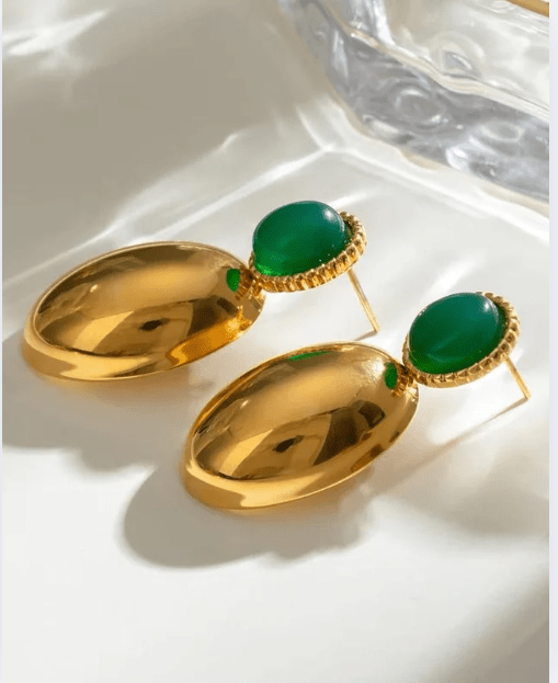 Rekhhta Essentials Earrings Emerald Bloom Earrings