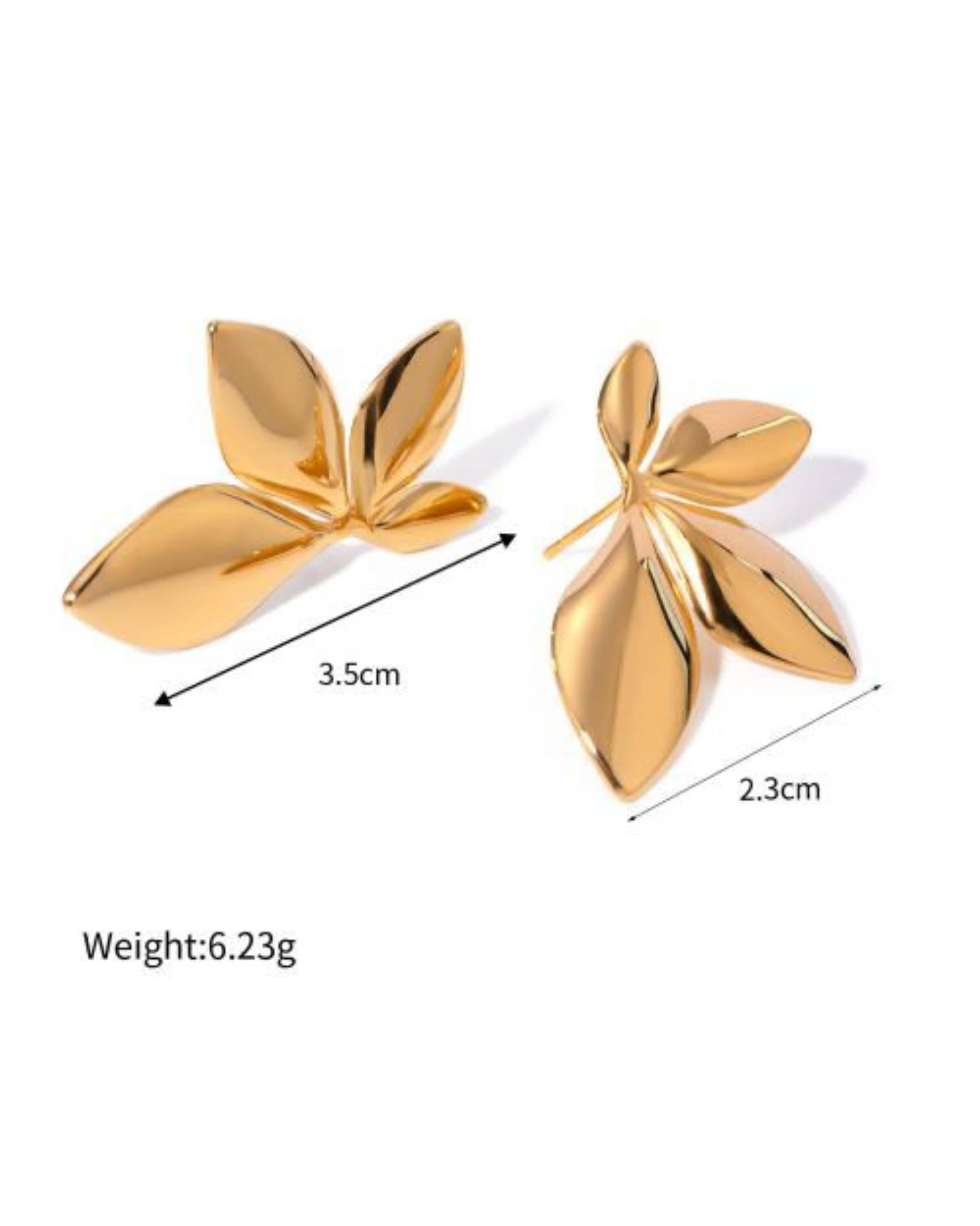 Rekhhta Essentials Earrings Golden Blossom Statement Earrings