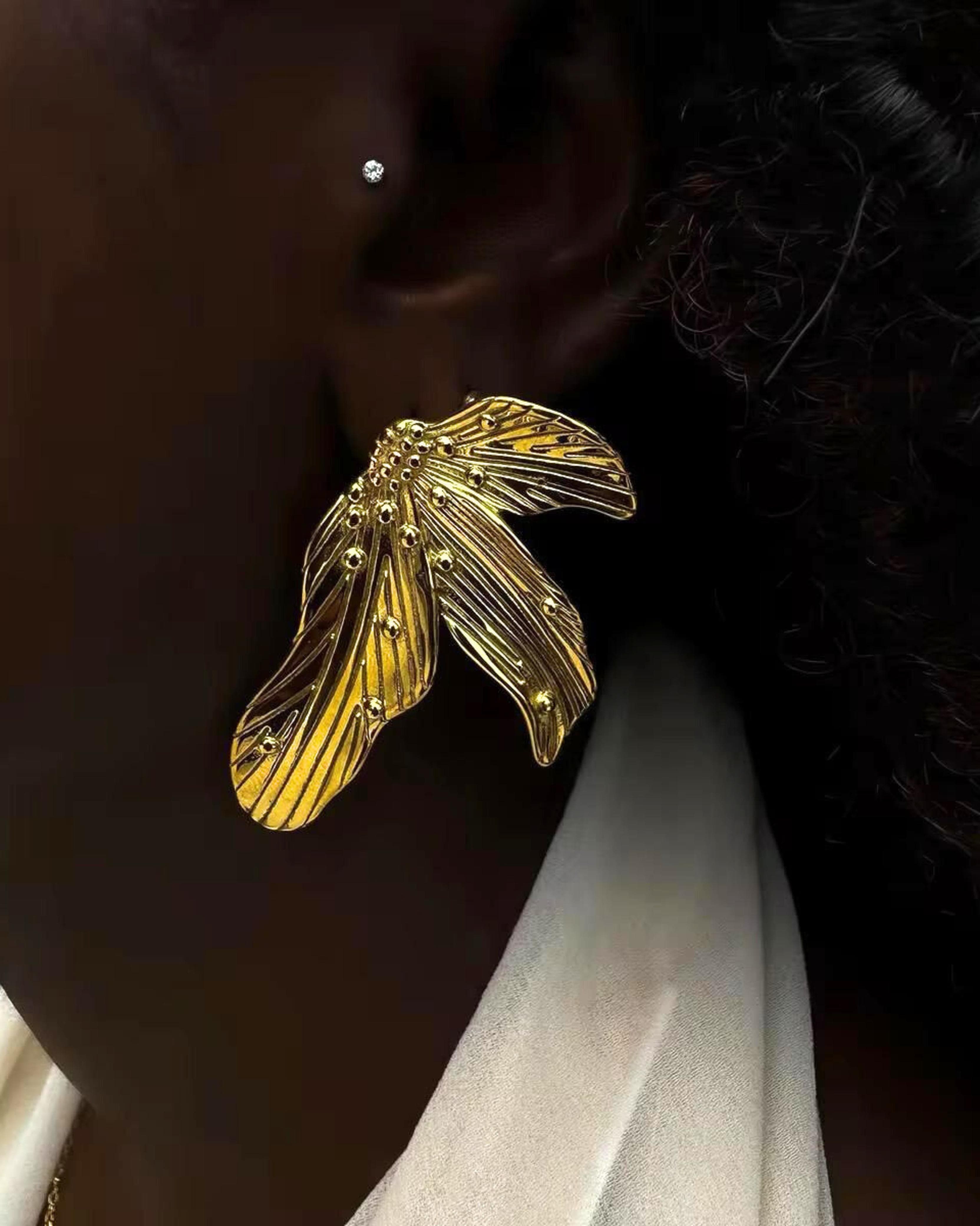 Rekhhta Essentials Earrings Golden Flora Earrings