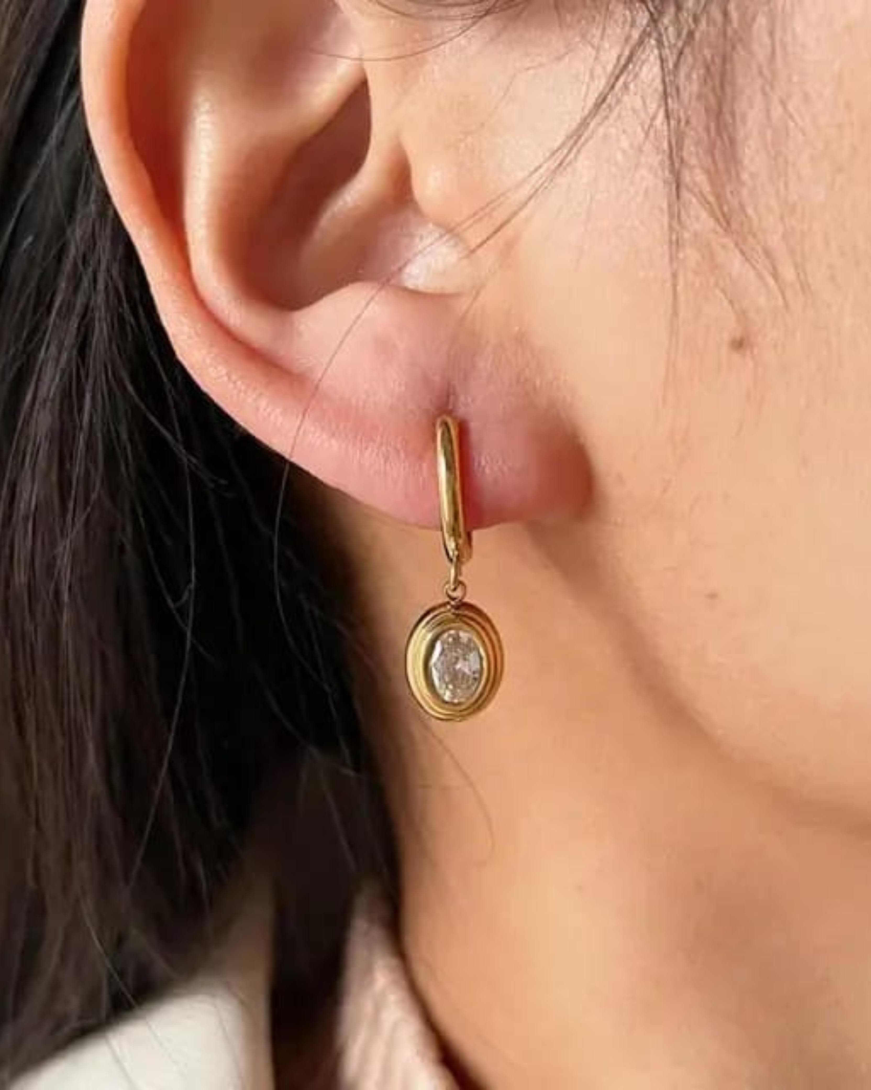 Rekhhta Essentials Earrings Luxe Celeste Hoops