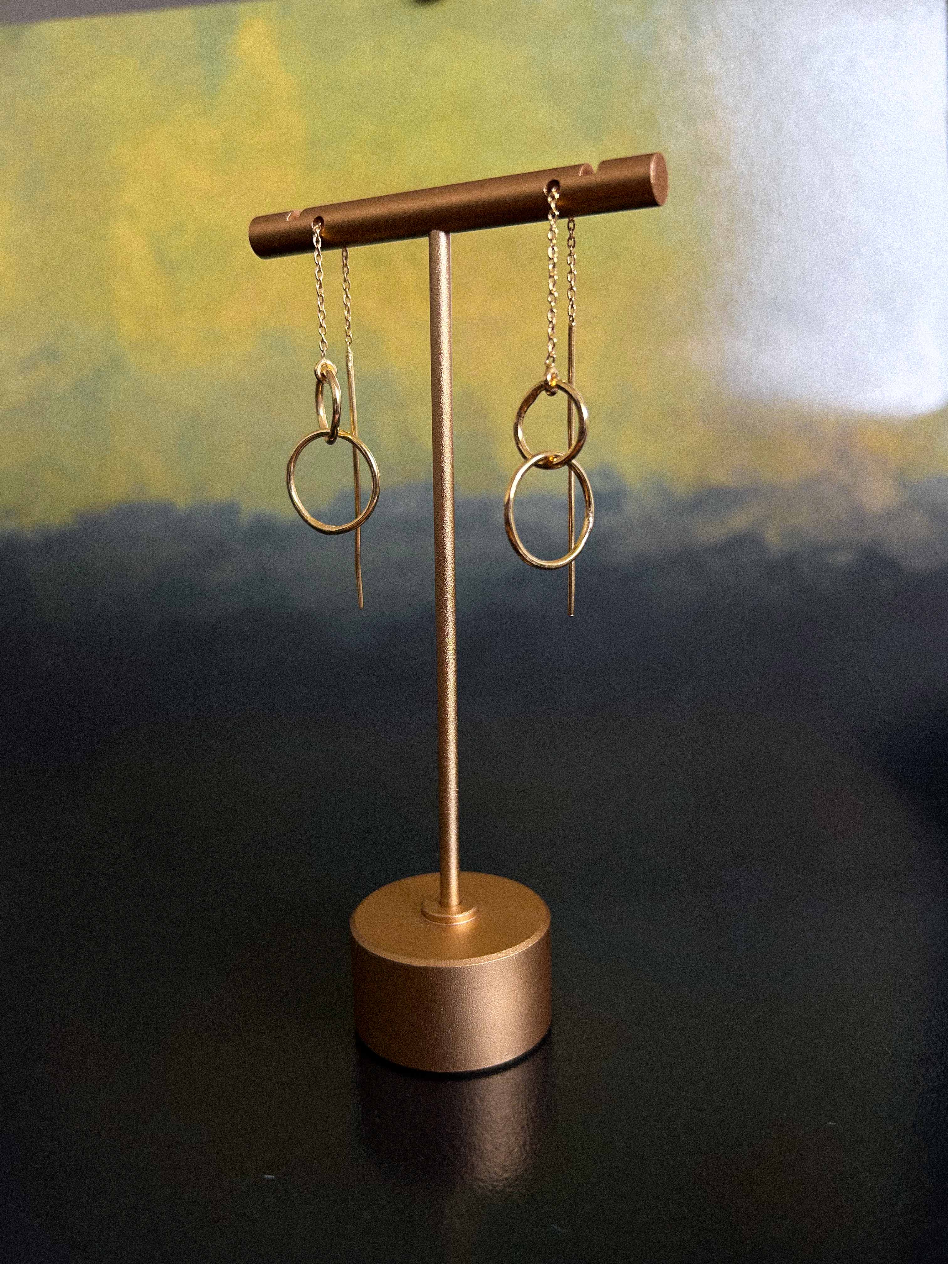 Rekhhta Essentials Earrings Orbit Threader Earrings