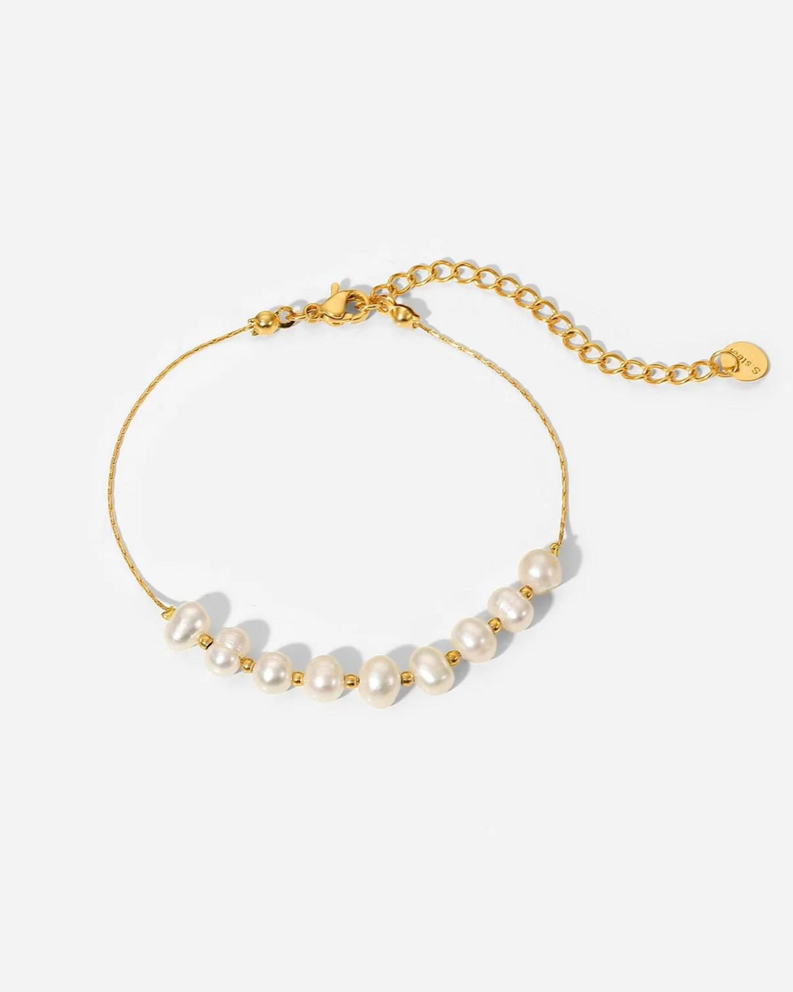 Rekhhta Essentials Earrings Pearl Serenity Bracelet