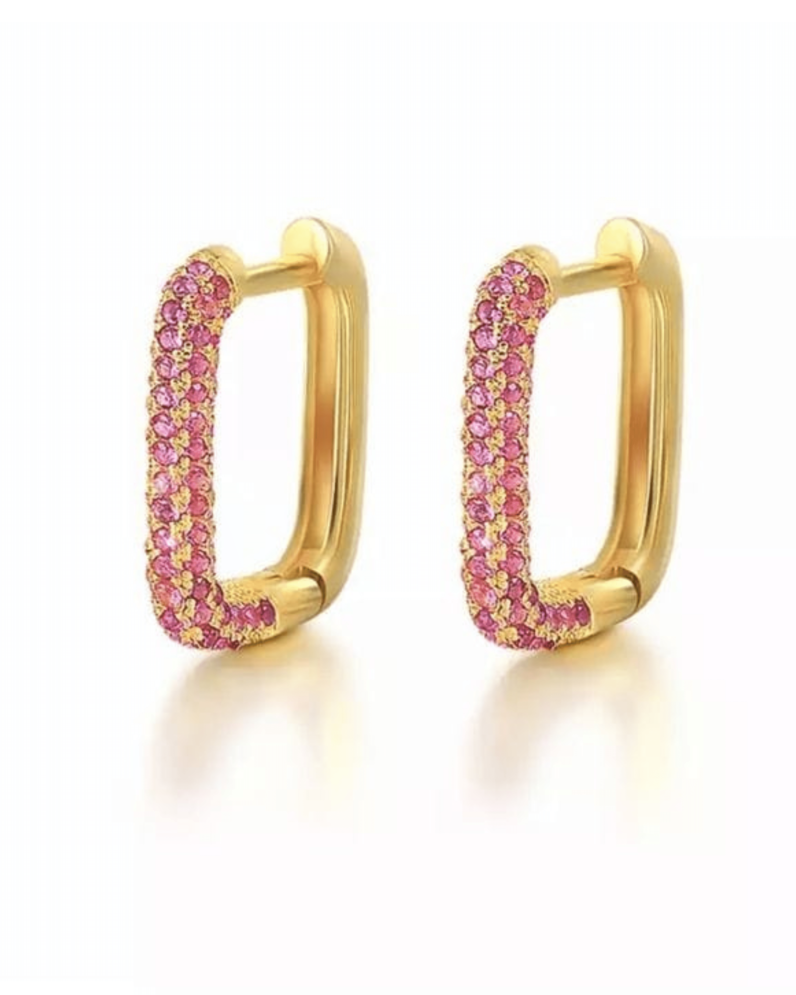 Rekhhta Essentials Earrings Prism Lock Hoops