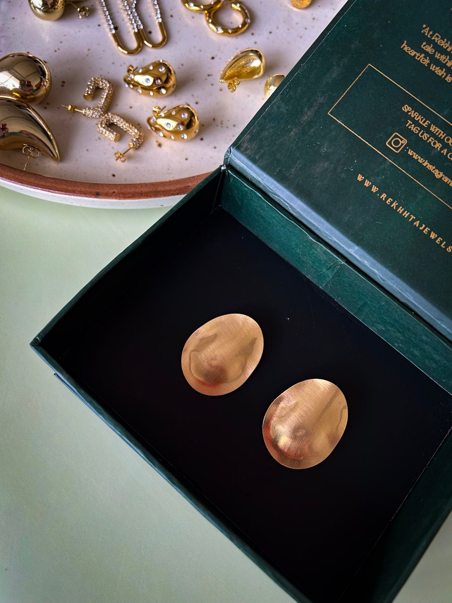 Rekhhta Essentials Earrings Solaris Disc Earrings