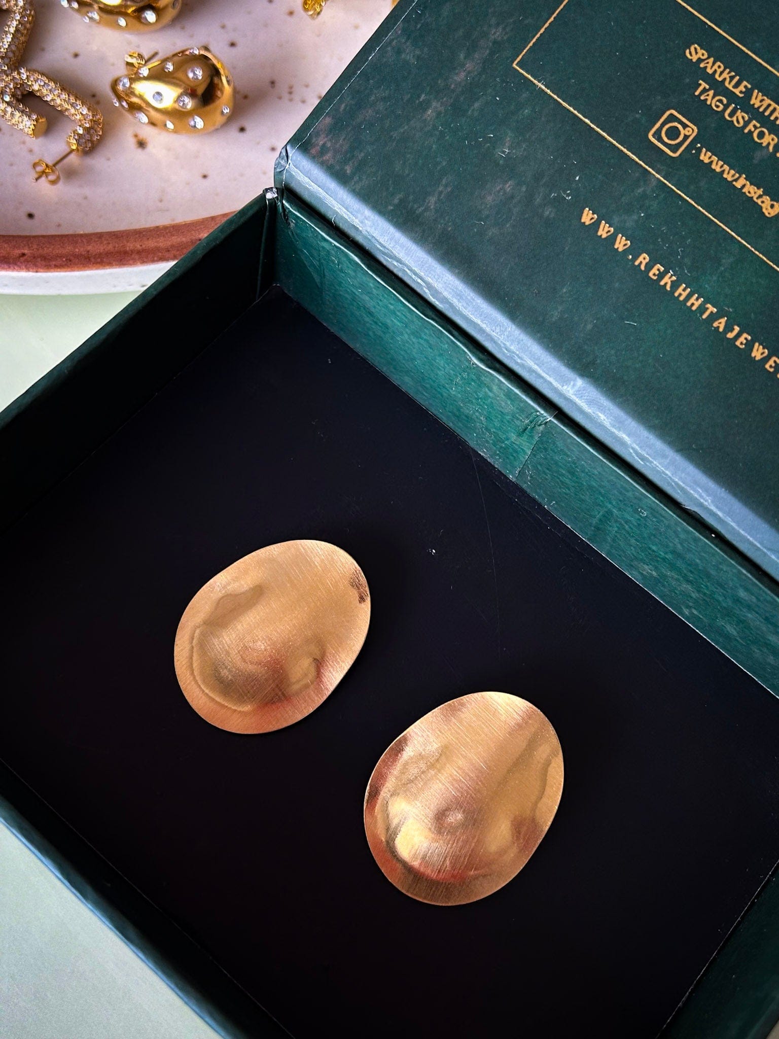 Rekhhta Essentials Earrings Solaris Disc Earrings