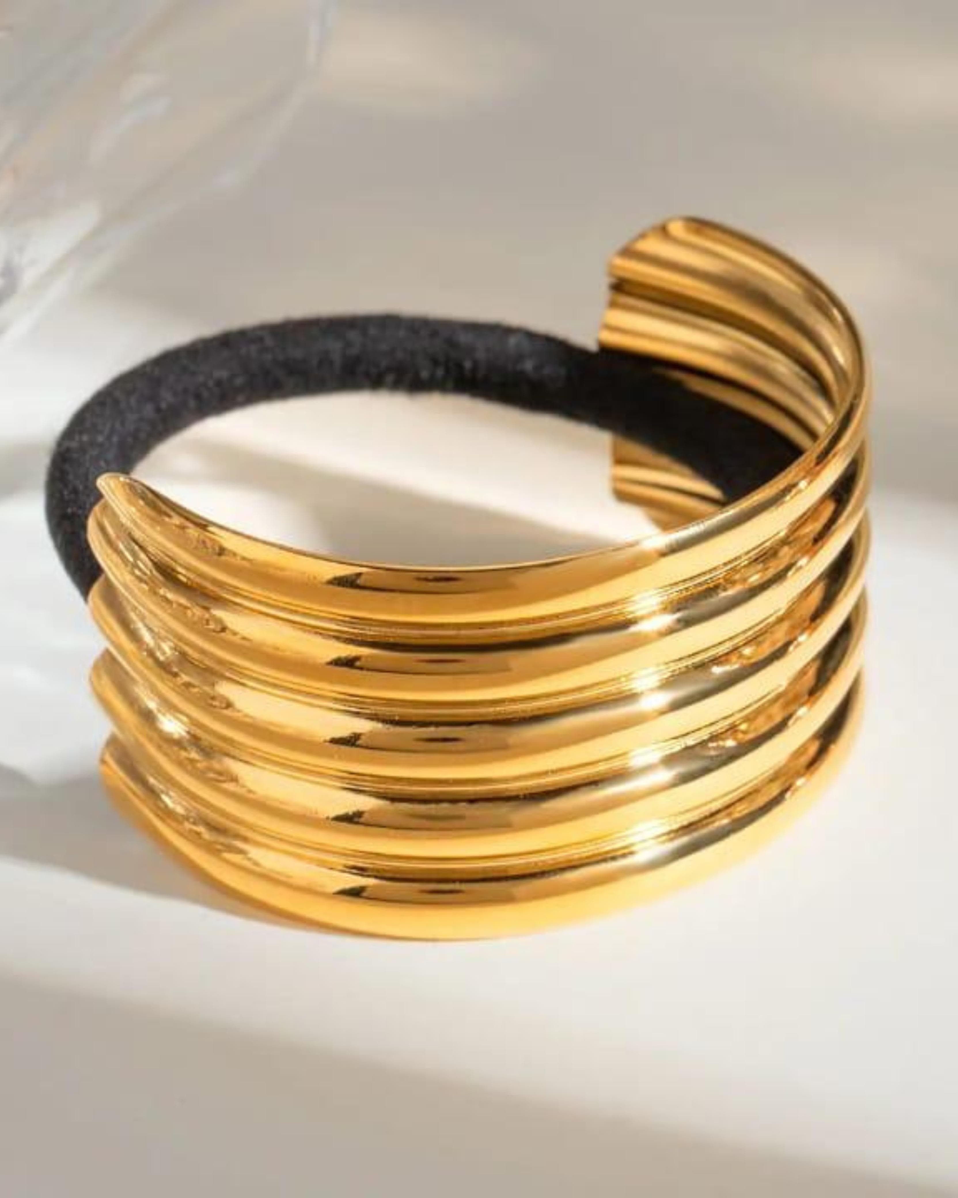 Rekhhta Essentials Hair Accessories Aurora Stacked Pony Cuff