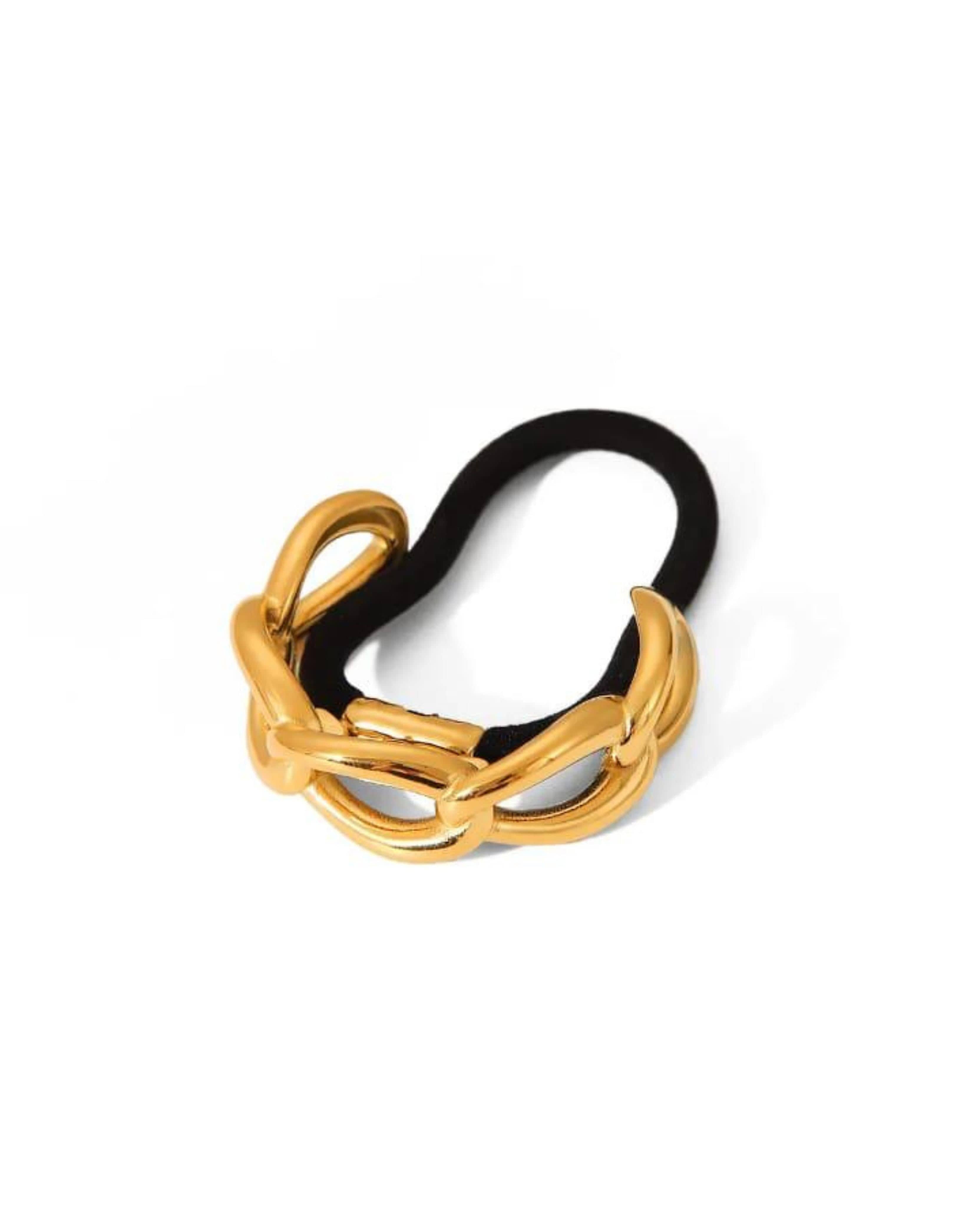 Rekhhta Essentials Hair Accessories Luxe Chain Pony Cuff