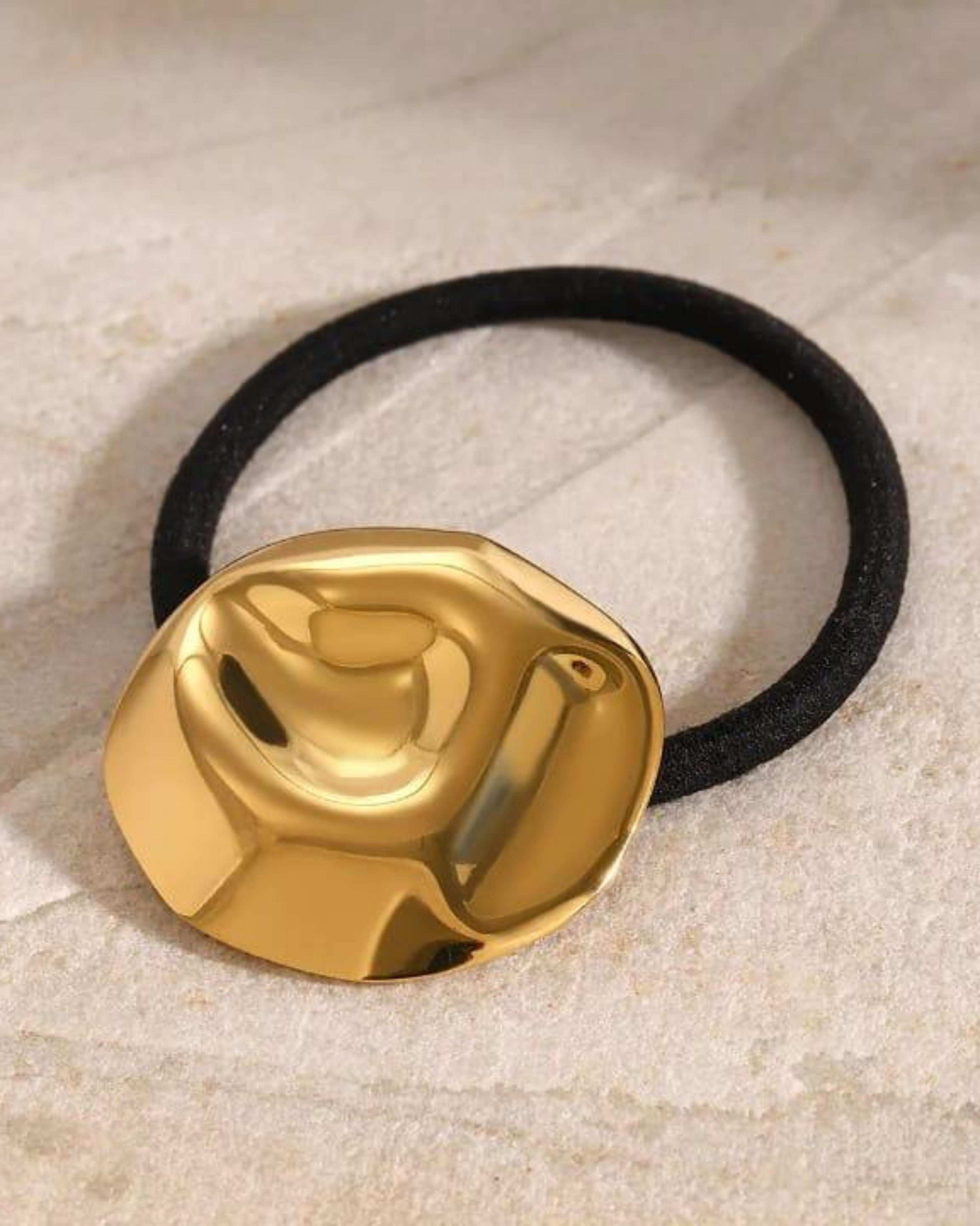 Rekhhta Essentials Hair Accessories Molten Gold Pony Cuff