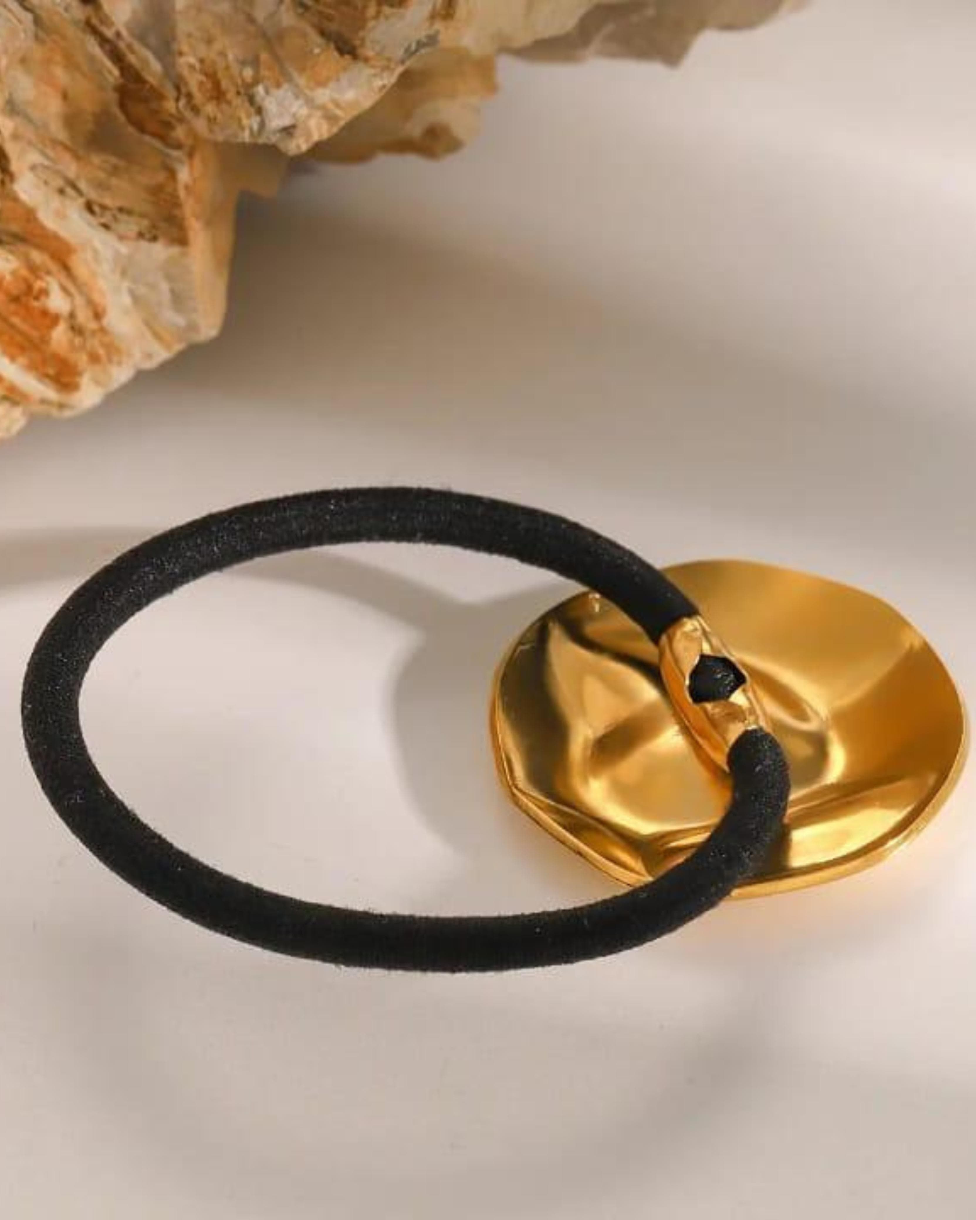 Rekhhta Essentials Hair Accessories Molten Gold Pony Cuff