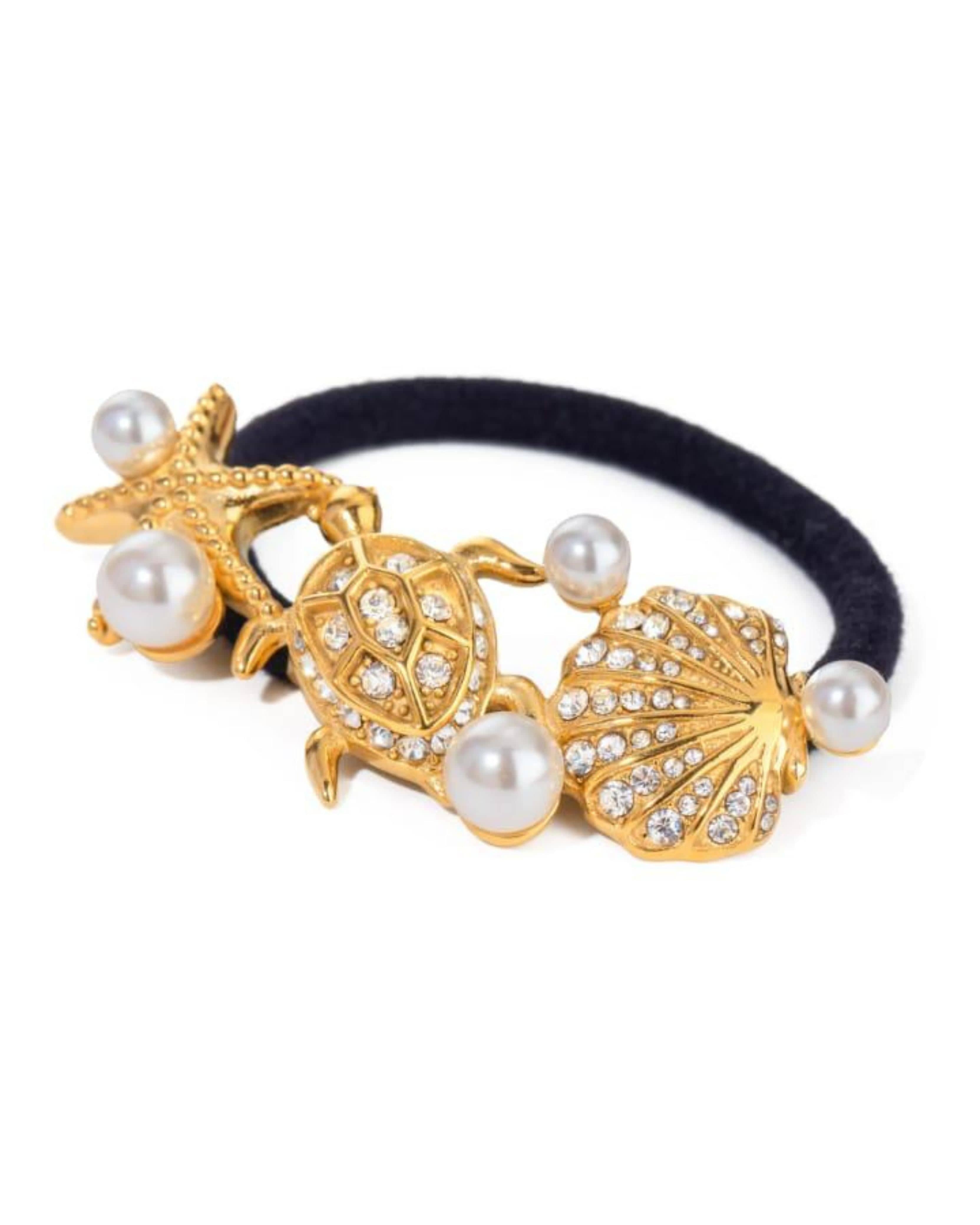 Rekhhta Essentials Hair Accessories Ocean Charm Pony Cuff
