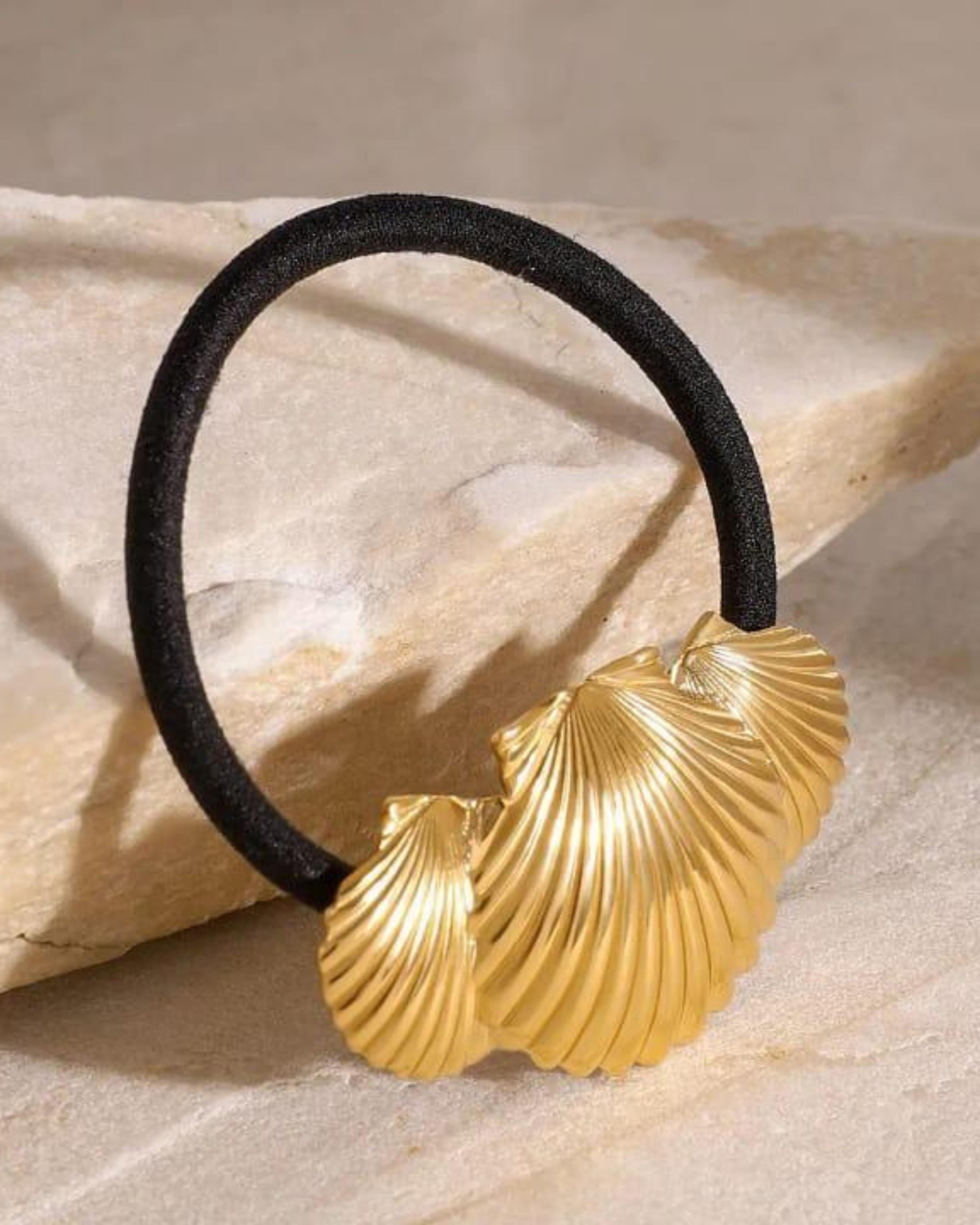 Rekhhta Essentials Hair Accessories Ocean Shell Pony Cuff