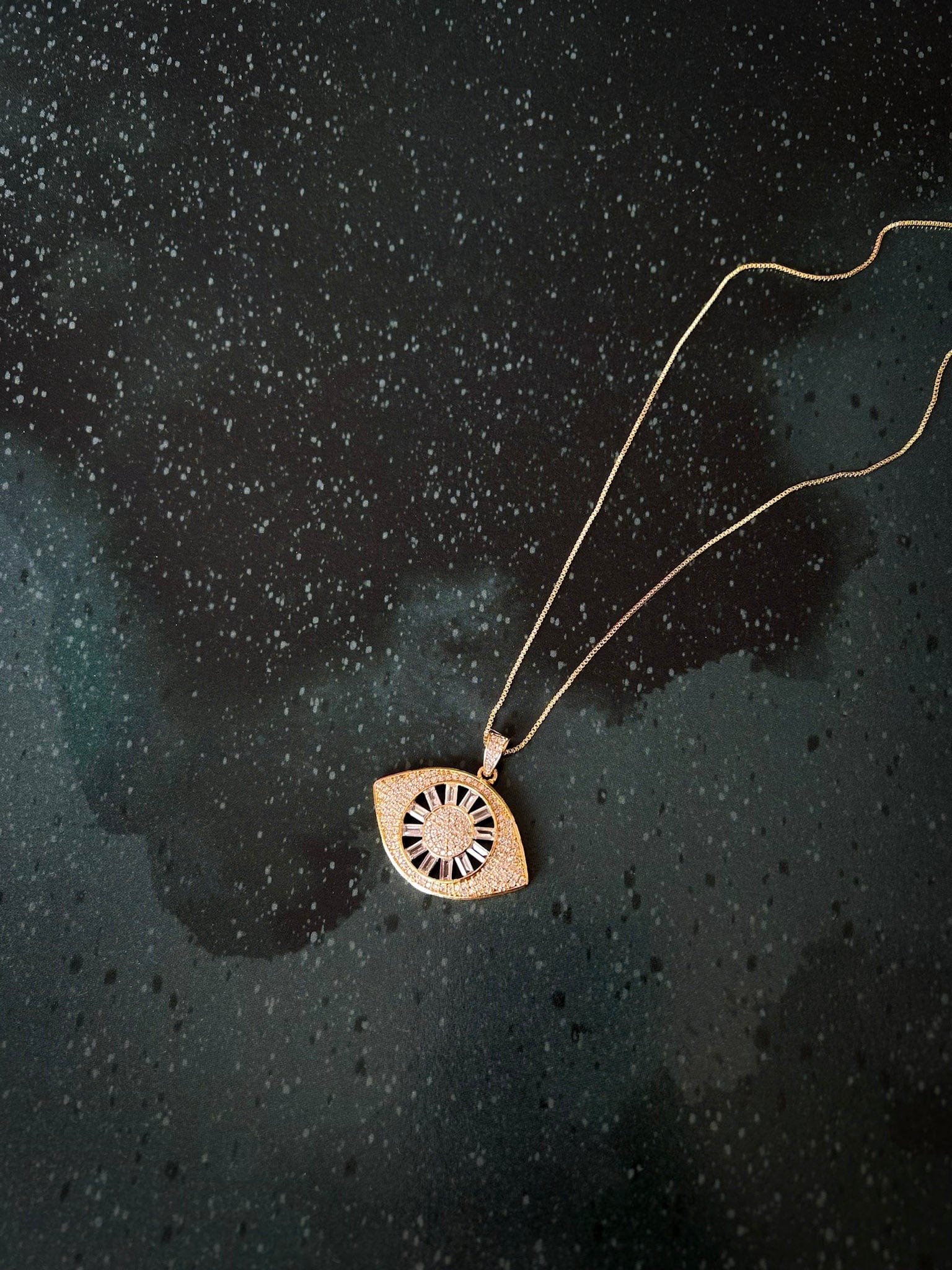 Rekhhta Essentials Necklace Gilded Evil Eye Necklace