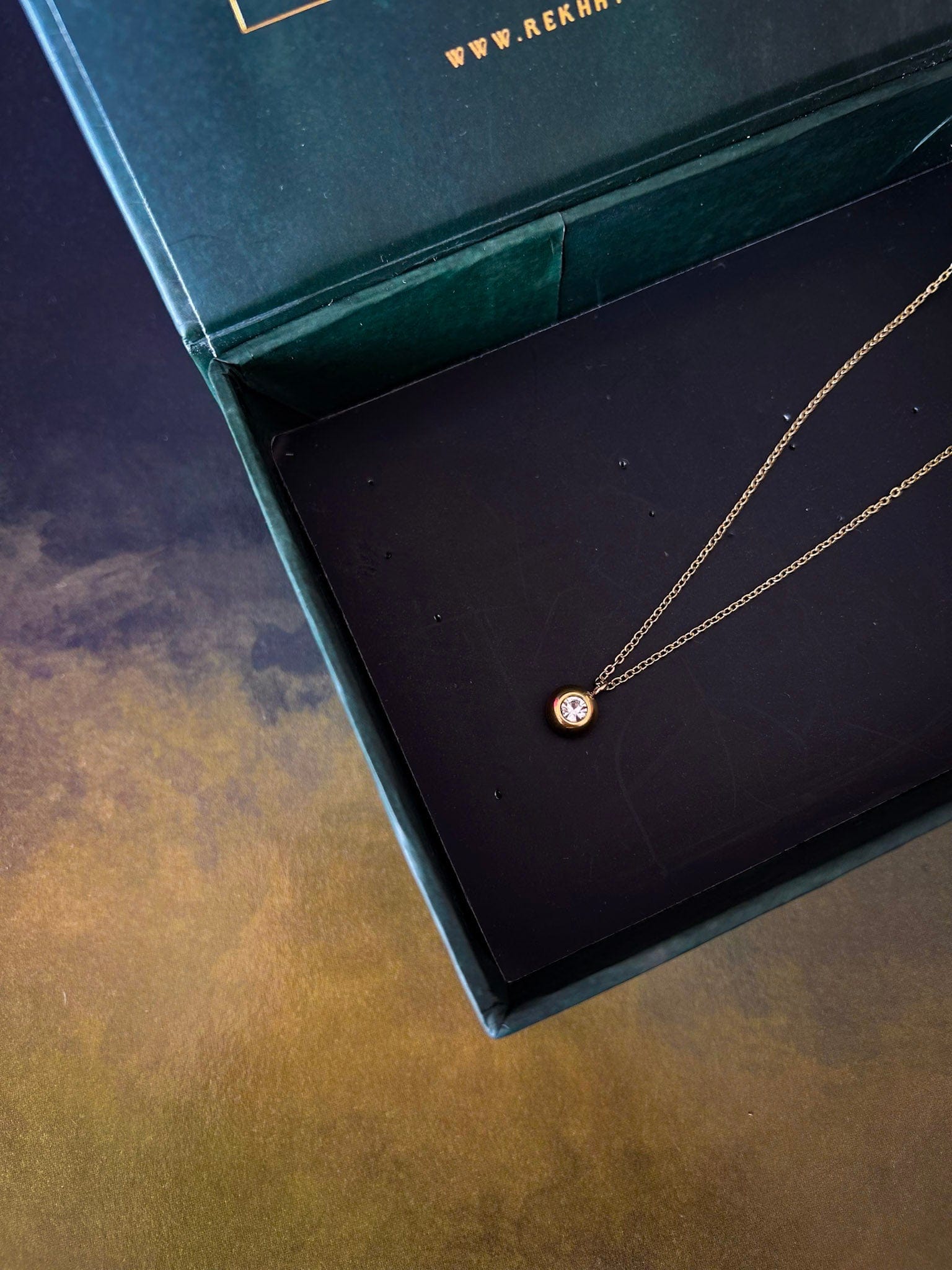 Rekhhta Essentials Necklace Golden Sphere Necklace