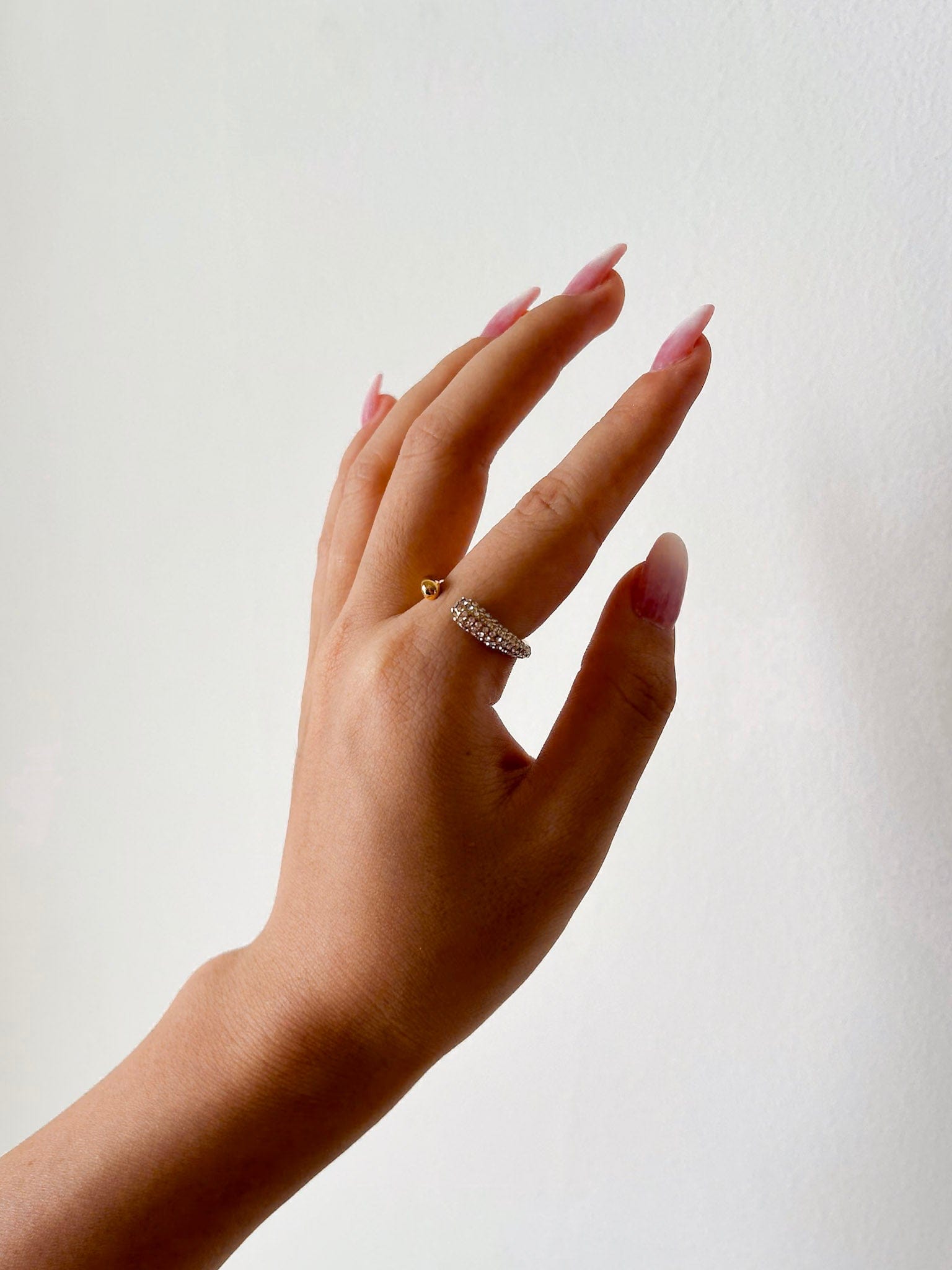 Rekhhta Essentials Ring Crescent Sparkle Ring