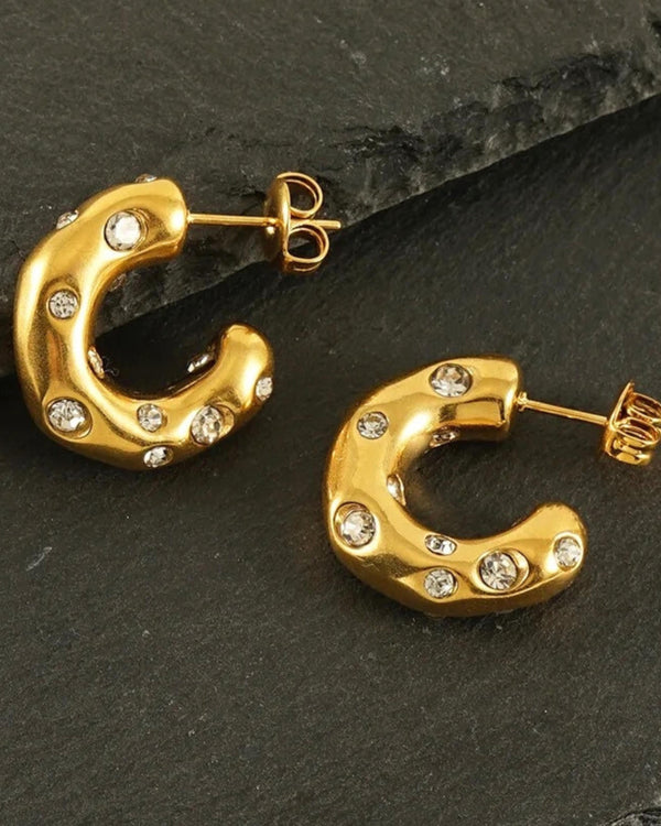 Rekhhta Essentials Earrings Celestial Chunk Earrings